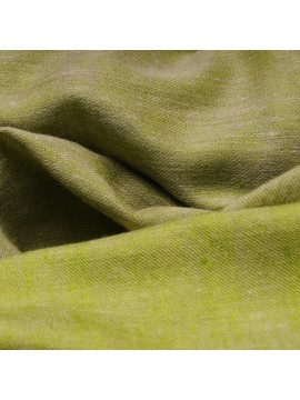 Genuine pashmina 100% cashmere reversible green / natural beige﻿