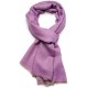 SACHA MAUVE, étole véritable Pashmina 100% cachemire réversible