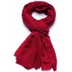 Véritable Pashmina 100% cachemire Rouge carmin Grand modèle