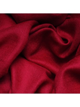 Véritable Pashmina 100% cachemire Rouge carmin Grand modèle