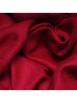 Pashmina auténtica 100% cachemira rojo carmín grande