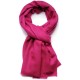 Genuine pashmina shawl 100% cashmere fuchsia pink big size