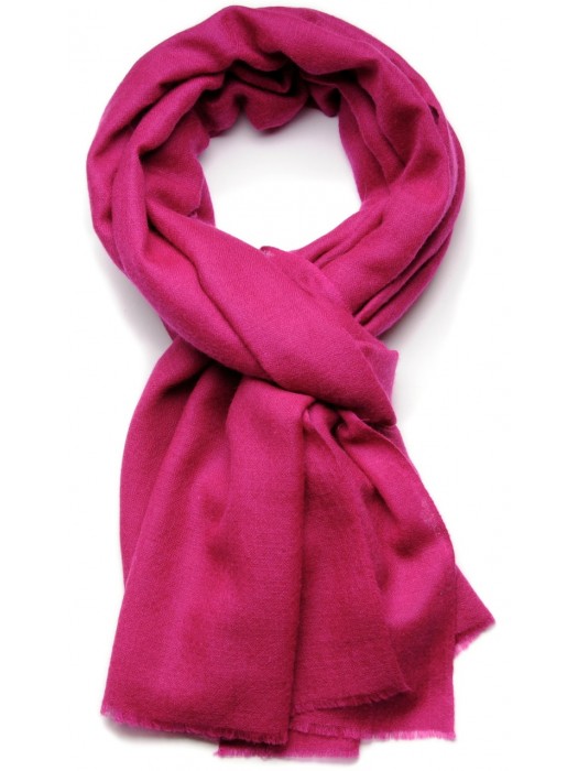 Fuchsia Pink Cashmere Scarf