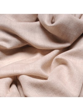 Echte Pashmina Carré natürliches hellbeige 100% Handgewebter Kaschmir