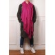 Echte Pashmina Schal Fuchsiarosa 100% Handgewebter Kaschmir