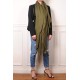 Vera Pashmina 100% cashmere Scialle Verde militare