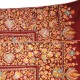 JOSEPHINE RED, real pashmina shawl 100% cashmere with handmade embroideries