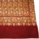 JOSEPHINE RED, real pashmina shawl 100% cashmere with handmade embroideries