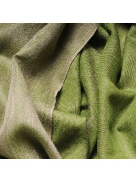 SACHA GREEN, Handwoven cashmere pashmina Stole REVERSIBLE