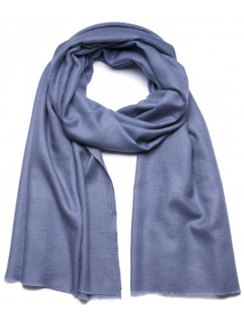 Echte Stormgrijs Pashmina sjaal - 100% handgeweven cashmere