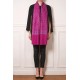 JANE PINK, real embroidered pashmina shawl 100% cashmere