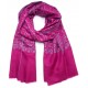 JANE PINK, real embroidered pashmina shawl 100% cashmere