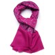 JANE PINK, real embroidered pashmina shawl 100% cashmere