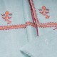 BETTY AQUA, real pashmina 100% cashmere with handmade embroideries