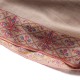 INES BEIGE, real pashmina 100% cashmere with handmade embroideries