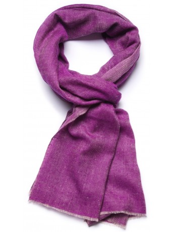 SACHA PLUM, Handwoven cashmere pashmina Stole REVERSIBLE