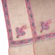 ASHA TURQUOISE, real pashmina 100% cashmere with handmade embroideries