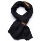 ASHLEY NOIR, châle véritable pashmina 100% cachemire brodé main