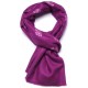 MEG PURPLE, Real embroidered pashmina shawl 100% cashmere