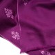 MEG PURPLE, Real embroidered pashmina shawl 100% cashmere