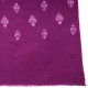 MEG PURPLE, Real embroidered pashmina shawl 100% cashmere