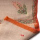 ASHA RUST, real pashmina 100% cashmere with handmade embroideries