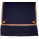 ASHA MARINE, étole véritable pashmina 100% cachemire brodé main