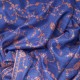 JULIA MYOSOTIS, real pashmina 100% cashmere with handmade embroideries