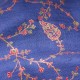 JULIA MYOSOTIS, real pashmina 100% cashmere with handmade embroideries