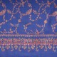 JULIA MYOSOTIS, real pashmina 100% cashmere with handmade embroideries