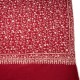 JANE RED, Real embroidered pashmina shawl 100% cashmere