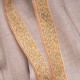 ASHLEY GOLD, echte handbestickte Pashmina-Schal 100% Kaschmir