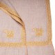 ASHLEY GOLD, echte handbestickte Pashmina-Schal 100% Kaschmir