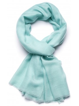 Handwoven cashmere pashmina Stole Celadon