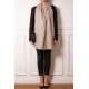 SARA BEIGE, real pashmina 100% cashmere with handmade embroideries