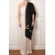 ASHLEY NOIR, châle véritable pashmina 100% cachemire brodé main