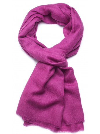 Handwoven cashmere pashmina Stole heather pink