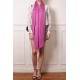 Handwoven cashmere pashmina Stole heather pink