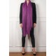 SACHA PLUM, Handwoven cashmere pashmina Stole REVERSIBLE