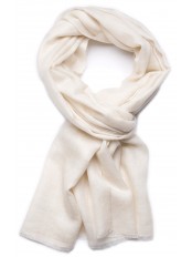Pashmina Natural Crudo TWILL - Estola 100% Cachemira