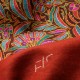 VICTORIA ROUILLE, châle véritable Pashmina 100% cachemire brodé main