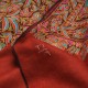 VICTORIA ROUILLE, châle véritable Pashmina 100% cachemire brodé main