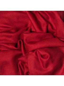 Pashmina auténtica 100% cachemira rojo carmín