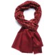 JULIA BRICK RED, real pashmina 100% cashmere with handmade embroideries
