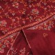 JULIA BRICK RED, real pashmina 100% cashmere with handmade embroideries