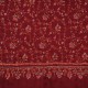 JULIA BRICK RED, real pashmina 100% cashmere with handmade embroideries