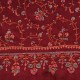 JULIA BRICK RED, real pashmina 100% cashmere with handmade embroideries