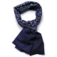 JULIA NAVY, real pashmina 100% cashmere with handmade embroideries