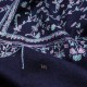 JULIA NAVY, real pashmina 100% cashmere with handmade embroideries