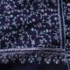 JULIA NAVY, real pashmina 100% cashmere with handmade embroideries